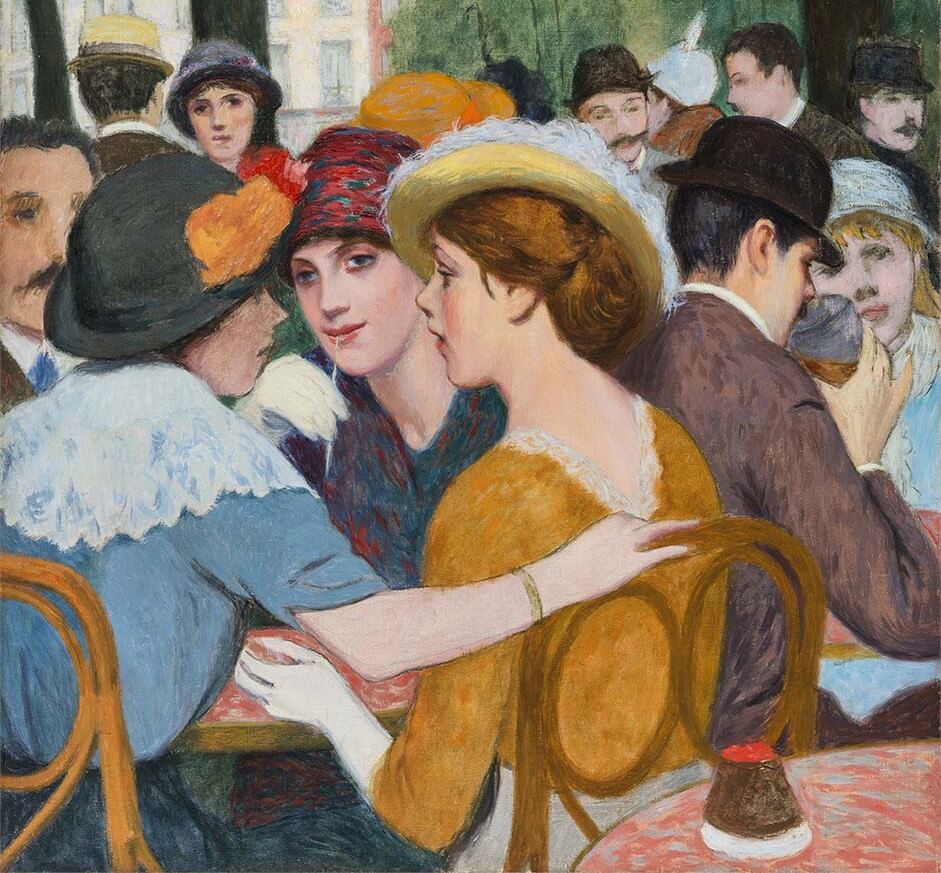 Federico Zandomeneghi - Place Pigalle in Paris - c. 1907.