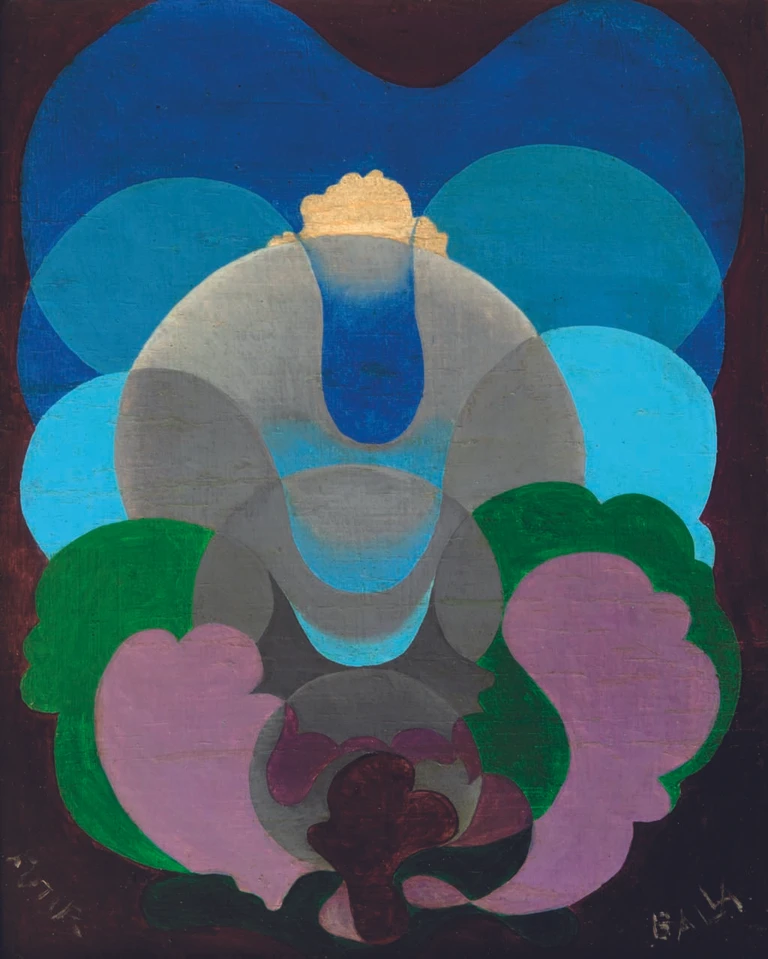 Giacomo Balla, The idea arises, 1920 circa, oil on table