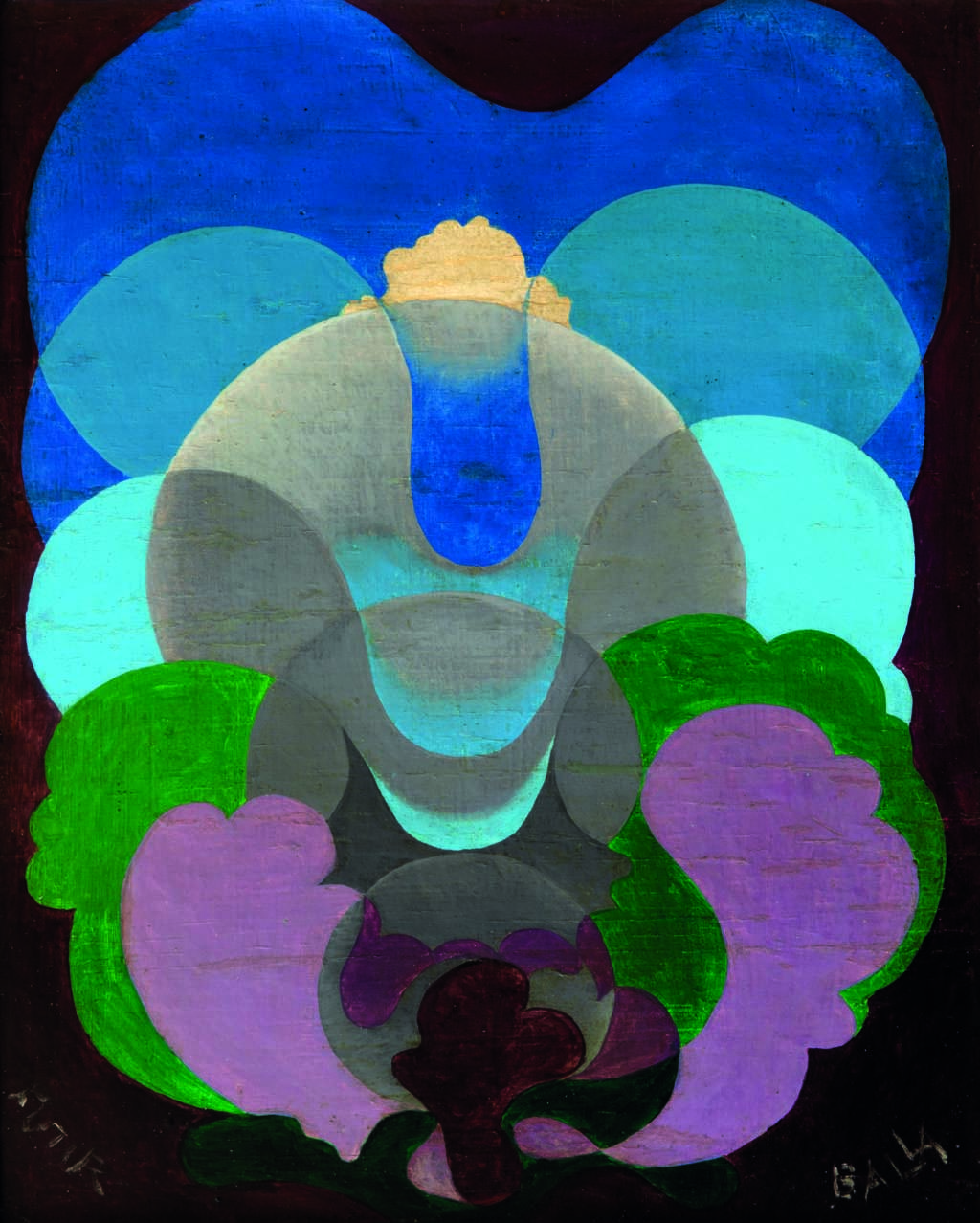 Giacomo Balla, The idea arises, c. 1920, oil on table 