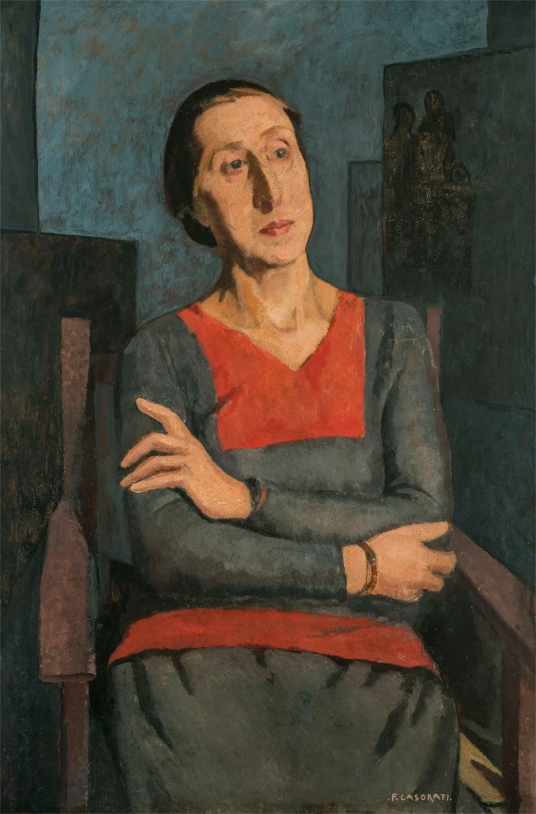 Felice Casorati, Ritratto della sorella Elvira, 1934