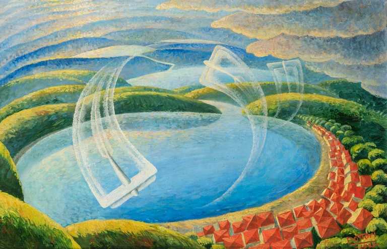 Gerardo Dottori, Aerei e Laghi, 1932